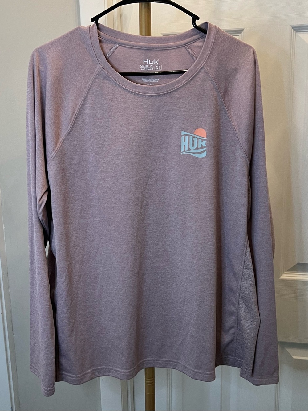 Huk Dusty Lavender Performance Long Sleeve Shirt